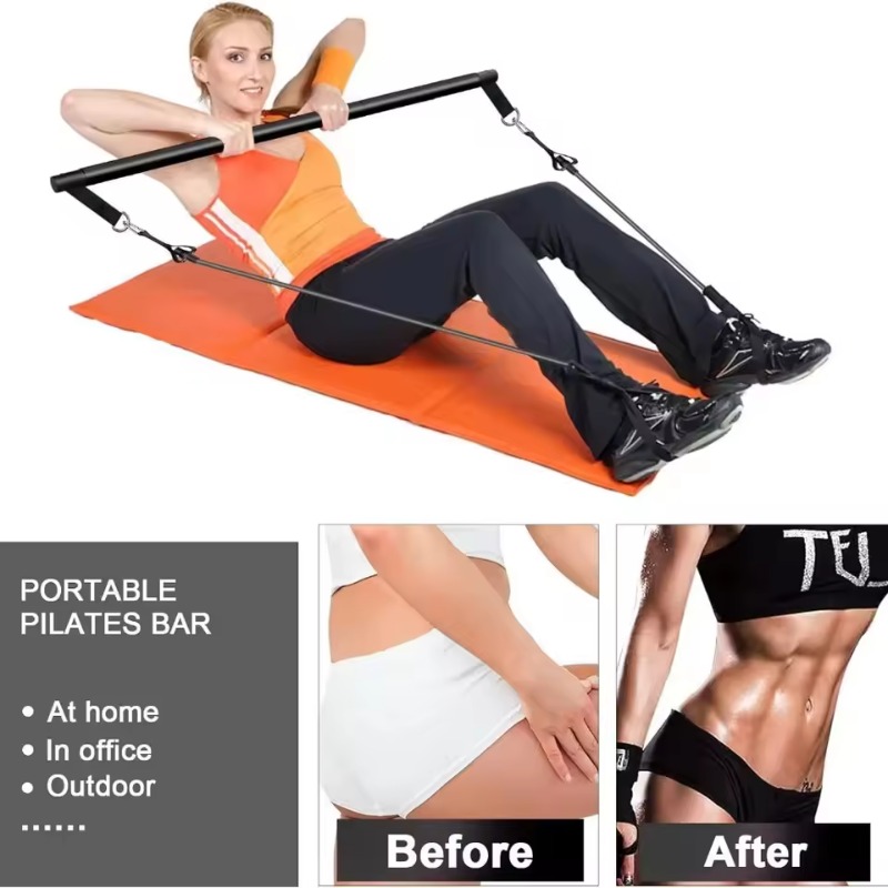 Pilates Bar Seti, Direnç Bantl - Pilates Yoga Barı incelemesi ve fiyatı