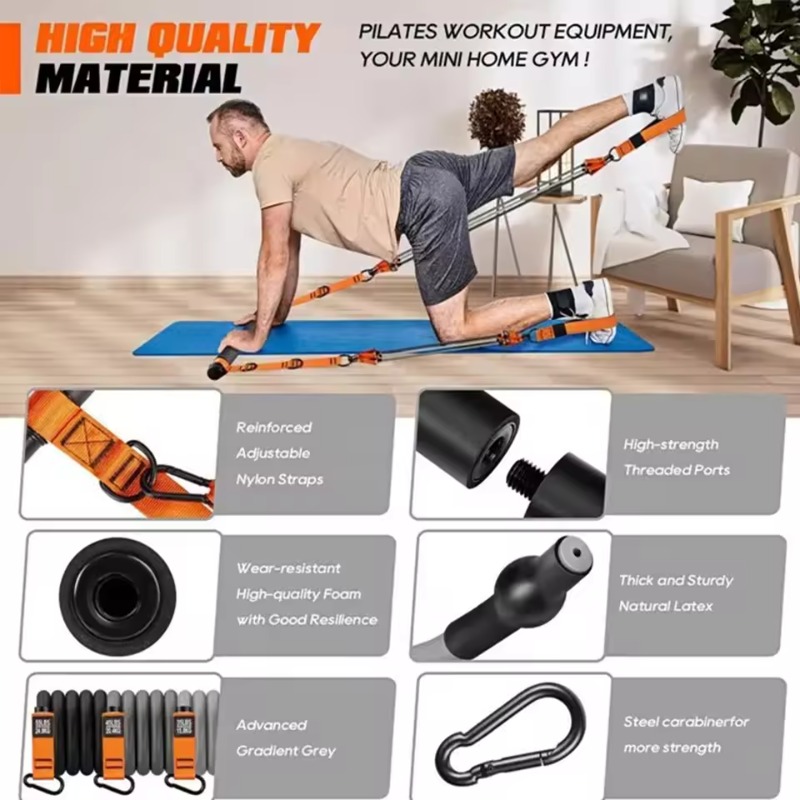 Pilates Bar Seti Direnç Bantla - Pilates Yoga Barı incelemesi ve fiyatı
