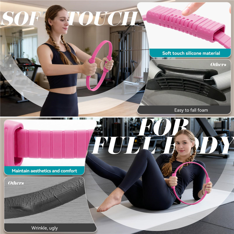 Çevre Dostu Çift Saplı Silikon - Pilates Yoga Circle incelemesi ve fiyatı